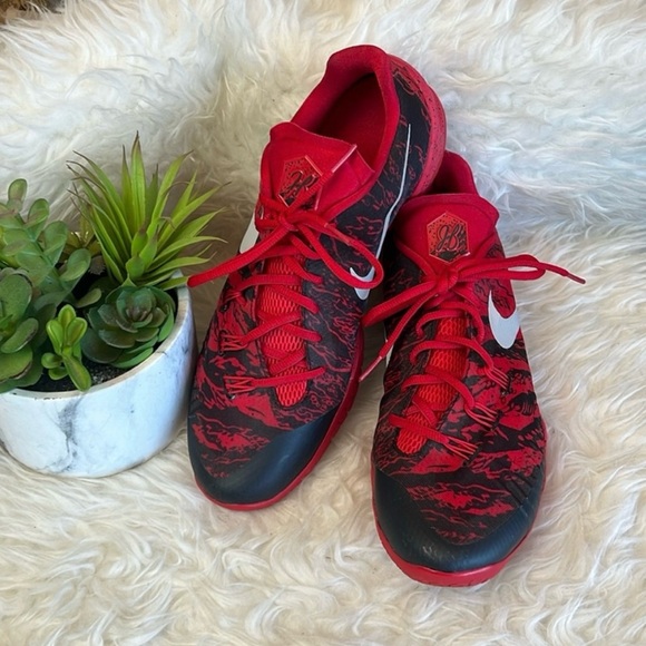 Nike Men’s Hyperchase PE James Harden Camo Red/Black Basketball Shoes Size 12 - Picture 2 of 12